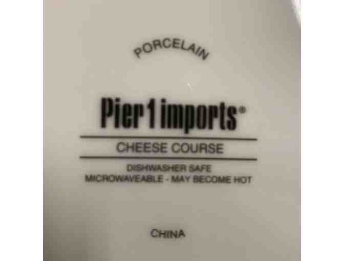 Porcelain Cheese Plates - set of 4