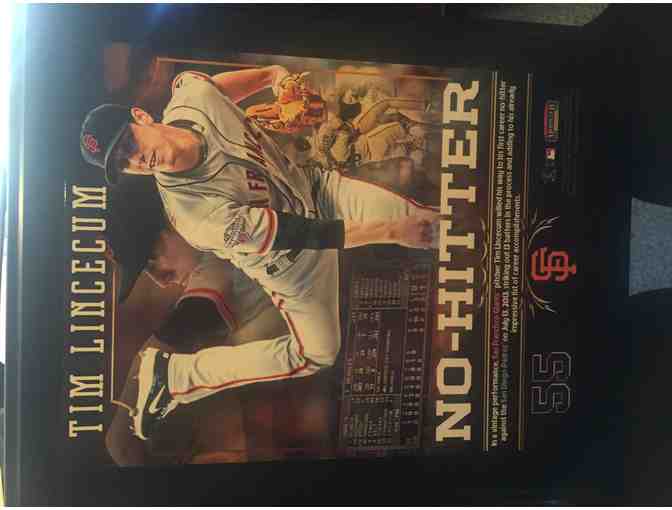 SF Giants - Tim Lincecum plaques and pennants