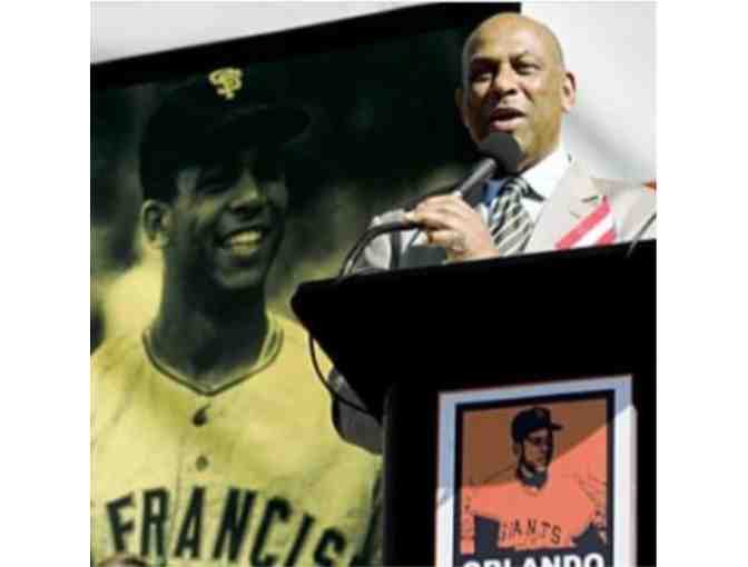 SF Giants:  Orlando Cepeda's Four (4) Premium Lower Box Tickets & Signed Jersey/Ball