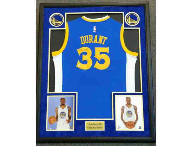 Golden State Warriors: Autographed, framed Kevin Durant Jersey