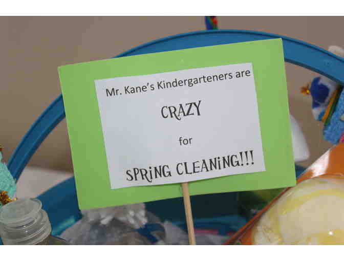 Mr. Kane's class  'Spring Cleaning' centerpeice