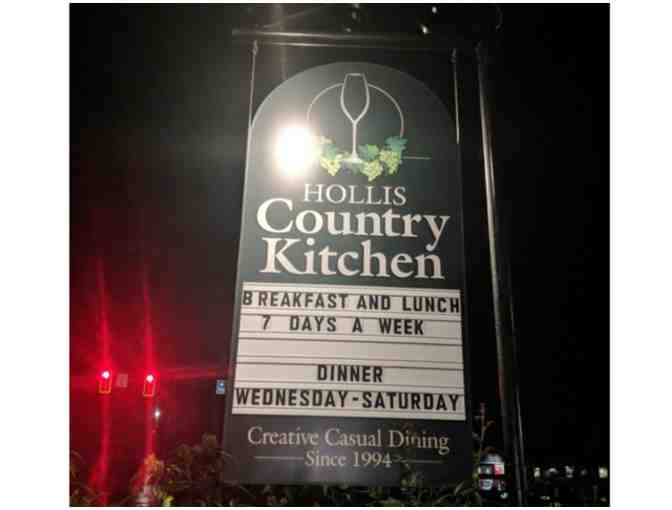 $15 Gift Certificate to Hollis Country Kitchen (B)