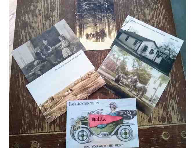 Set of 7 Reprints Of Antique Postcards Of Hollis Scenes