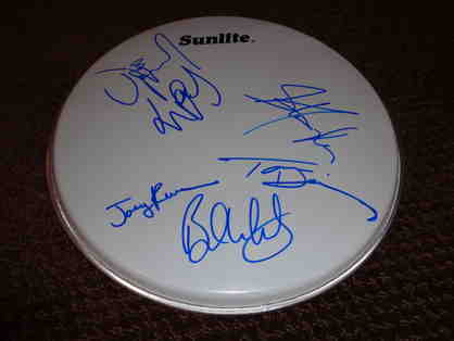 Aerosmith Autographed Drumhead