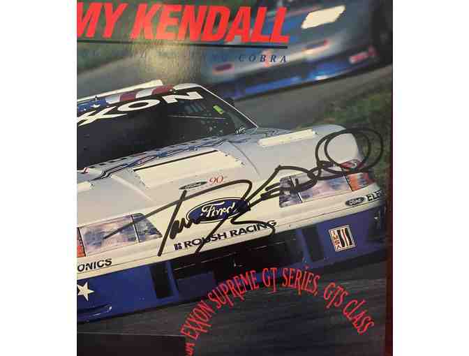 Autographed Photos Signed by Dale Jarrett,Ned Jarrett,Rick Mast,And Tommy Kindall