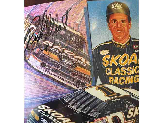 Autographed Photos Signed by Dale Jarrett,Ned Jarrett,Rick Mast,And Tommy Kindall