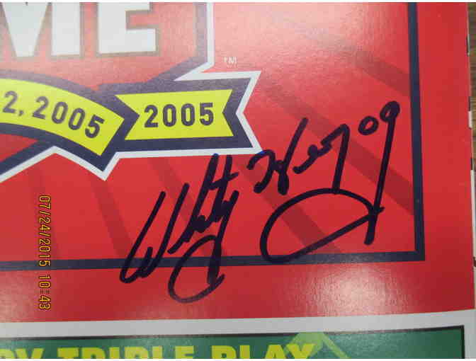 Whitey Herzog Autographed Scorecard