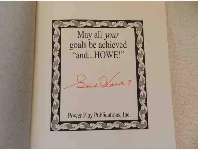 Autographed Gordie Howe  Book