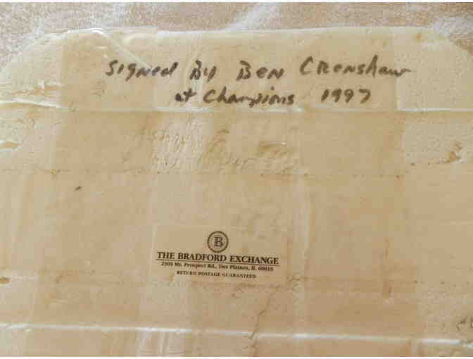 Autographed Ben Crenshaw Inscribed Plate