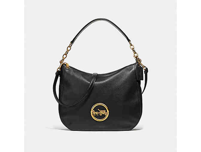 Coach Purse ELLE HOBO LIMITED EDITION BLACK OLD BRASS