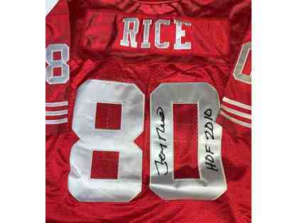 Autographed Jersey signed by Jerry Rice