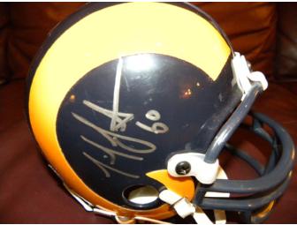 St. Louis Rams Autographed Mini-Helmet by Mike Gruttadauria