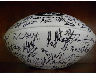 Autographed 2008 Missouri Team Autographed football