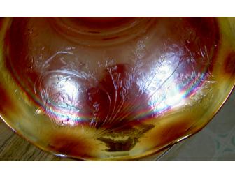 Marigold Carnival Glass Bowl