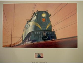 'All Aboard! 20th Century American Trains' Stamp and Poster set
