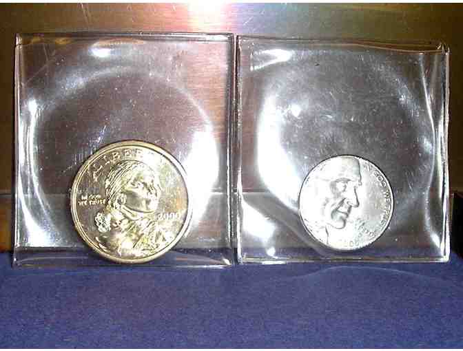 GoldenSacawagea Dollar Coin & Lewis & Clark Nickel