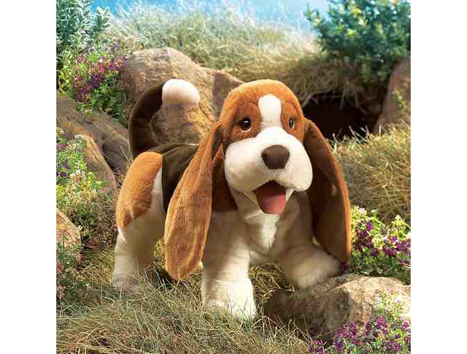 'Charlie the Ranch Dog' Book and Folkmanis Basset Hound Dog Puppet