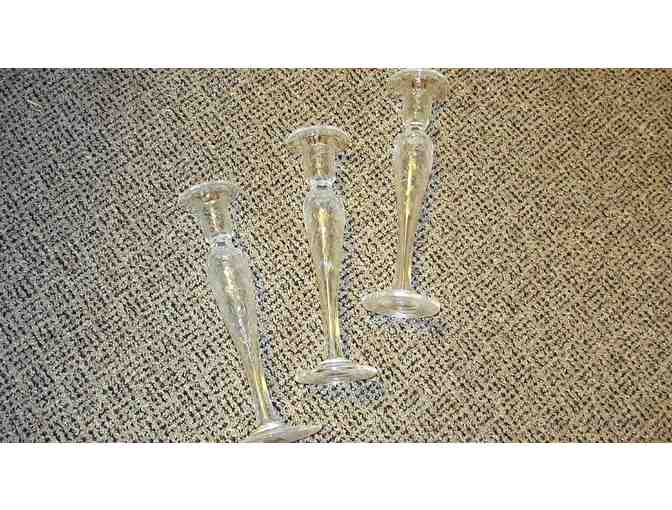 Vintage Candlestick Holders, Set of three