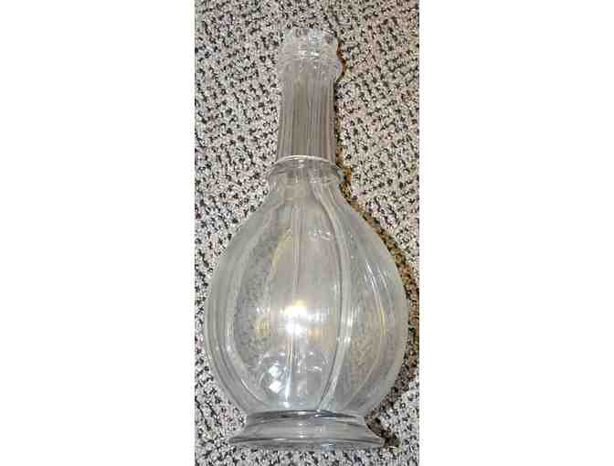 Vintage Four Chamber Glass Liquor Decanter Bottle