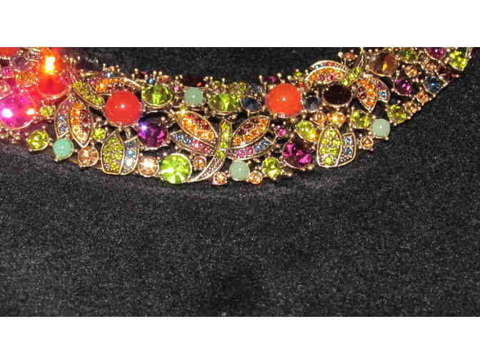 Heidi Daus 'Fantasy in Flight' Crystal Collar Necklace with Surprise Earrings