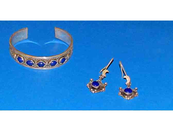 Silver Bracelet and Earrings