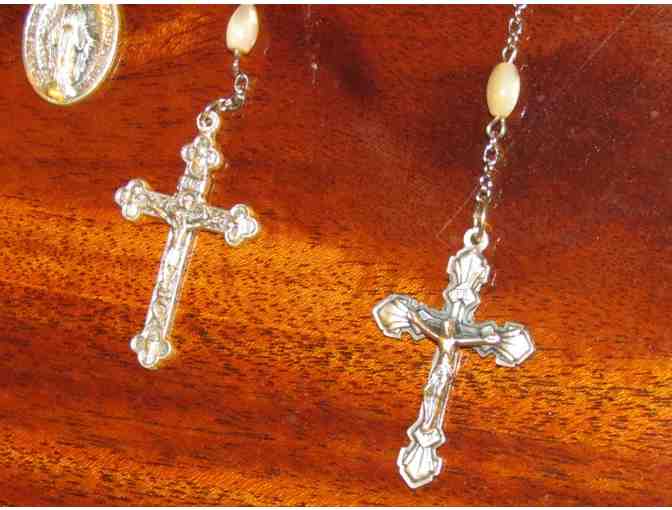 Mother of Pearl Rosary with matching Chaplet