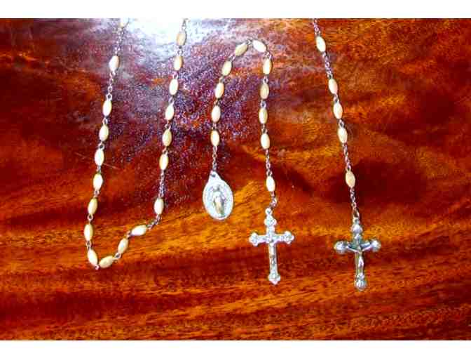 Mother of Pearl Rosary with matching Chaplet