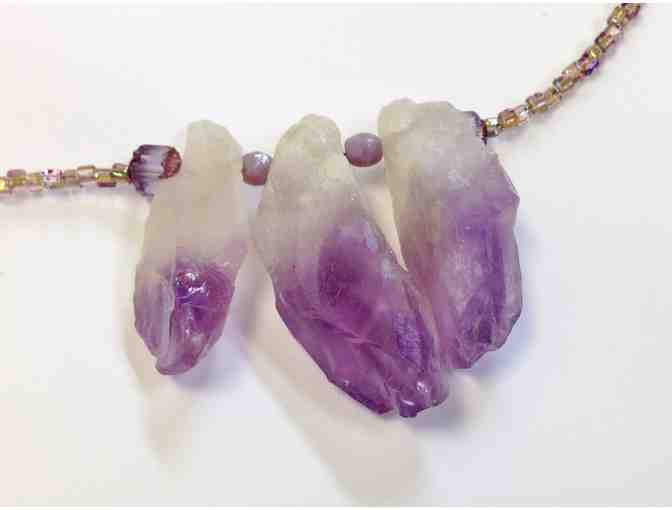 Raw Amethyst Crystal Necklace