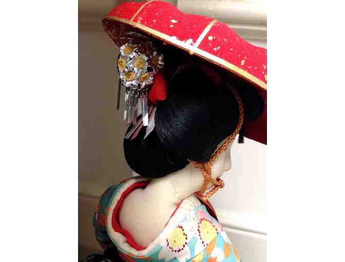 Japanese Hat Girl Geisha Doll