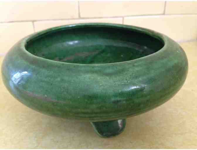 Vintage Grenn Ceramic Planter Dish