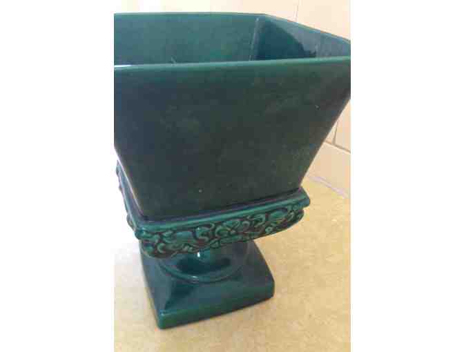 Vintage Claire Lerner Green Urn Planter