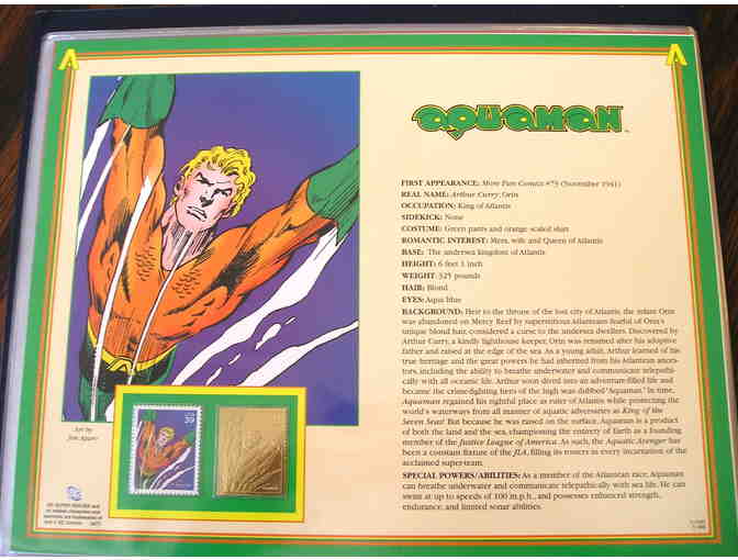 DC Super Heroes Collector Panels with Commemorative Stamp