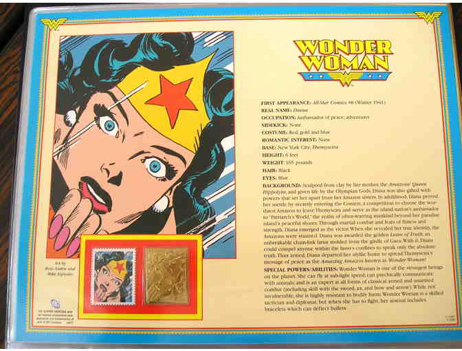 DC Super Heroes Collector Panels with Commemorative Stamp
