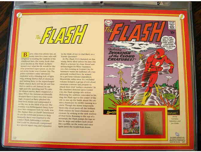 DC Super Heroes Collector Panels with Commemorative Stamp