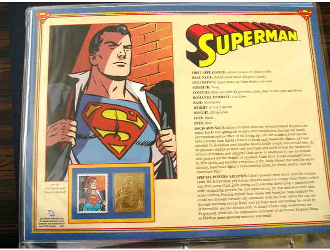 DC Super Heroes Collector Panels with Commemorative Stamp