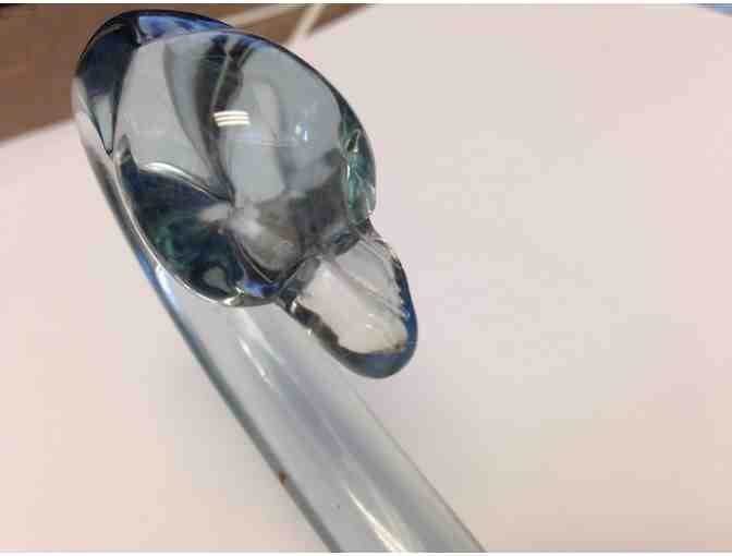 Vintage Duncan Miller Sylvan Swan Dish & Canterbury Flower Petals Taper Candle Holders