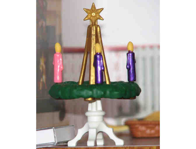 Miniature Christmas Room, Hand made by Sister Carol Crater