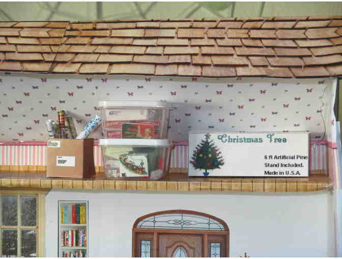 Miniature Christmas Room, Hand made by Sister Carol Crater