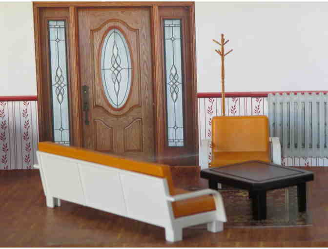 Miniature Christmas Room, Hand made by Sister Carol Crater