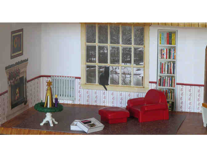 Miniature Christmas Room, Hand made by Sister Carol Crater