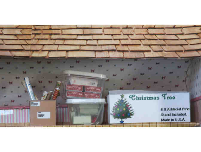 Miniature Christmas Room, Hand made by Sister Carol Crater