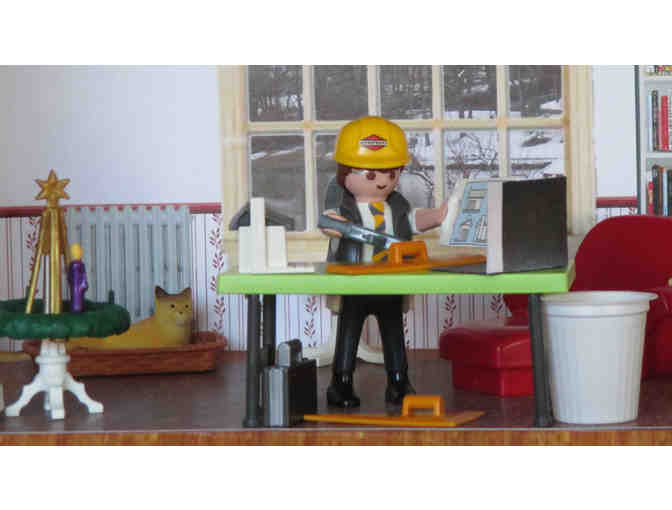 Miniature Christmas Room, Hand made by Sister Carol Crater