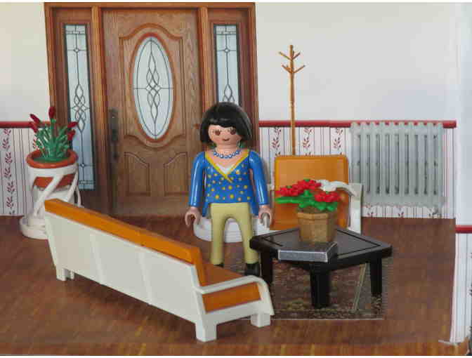 Miniature Christmas Room, Hand made by Sister Carol Crater