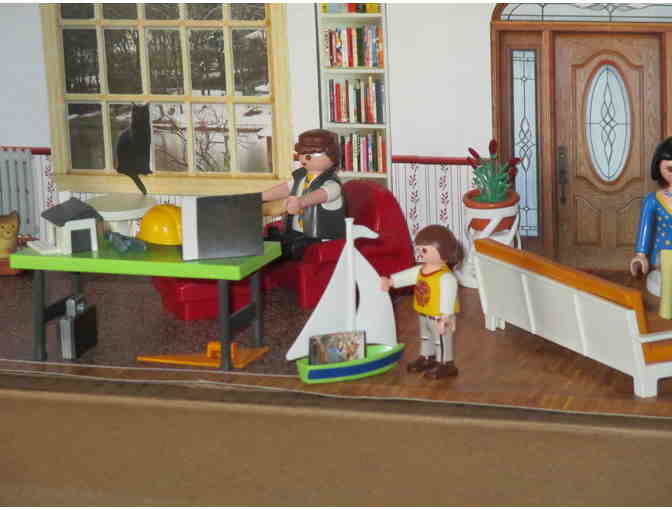 Miniature Christmas Room, Hand made by Sister Carol Crater