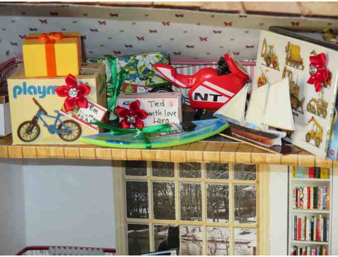 Miniature Christmas Room, Hand made by Sister Carol Crater