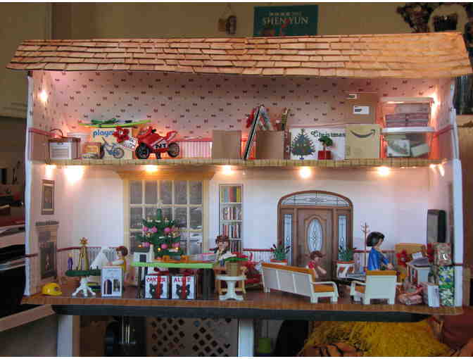 Miniature Christmas Room, Hand made by Sister Carol Crater