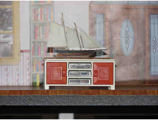 Miniature Christmas Room, Hand made by Sister Carol Crater