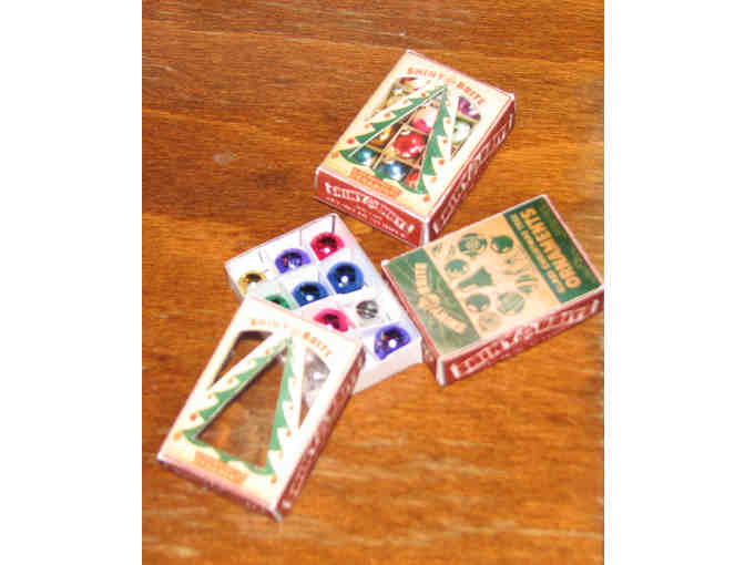 Miniature Christmas Room, Hand made by Sister Carol Crater