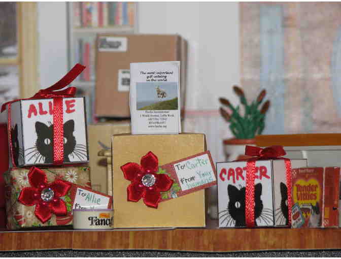 Miniature Christmas Room, Hand made by Sister Carol Crater