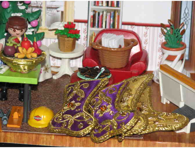 Miniature Christmas Room, Hand made by Sister Carol Crater